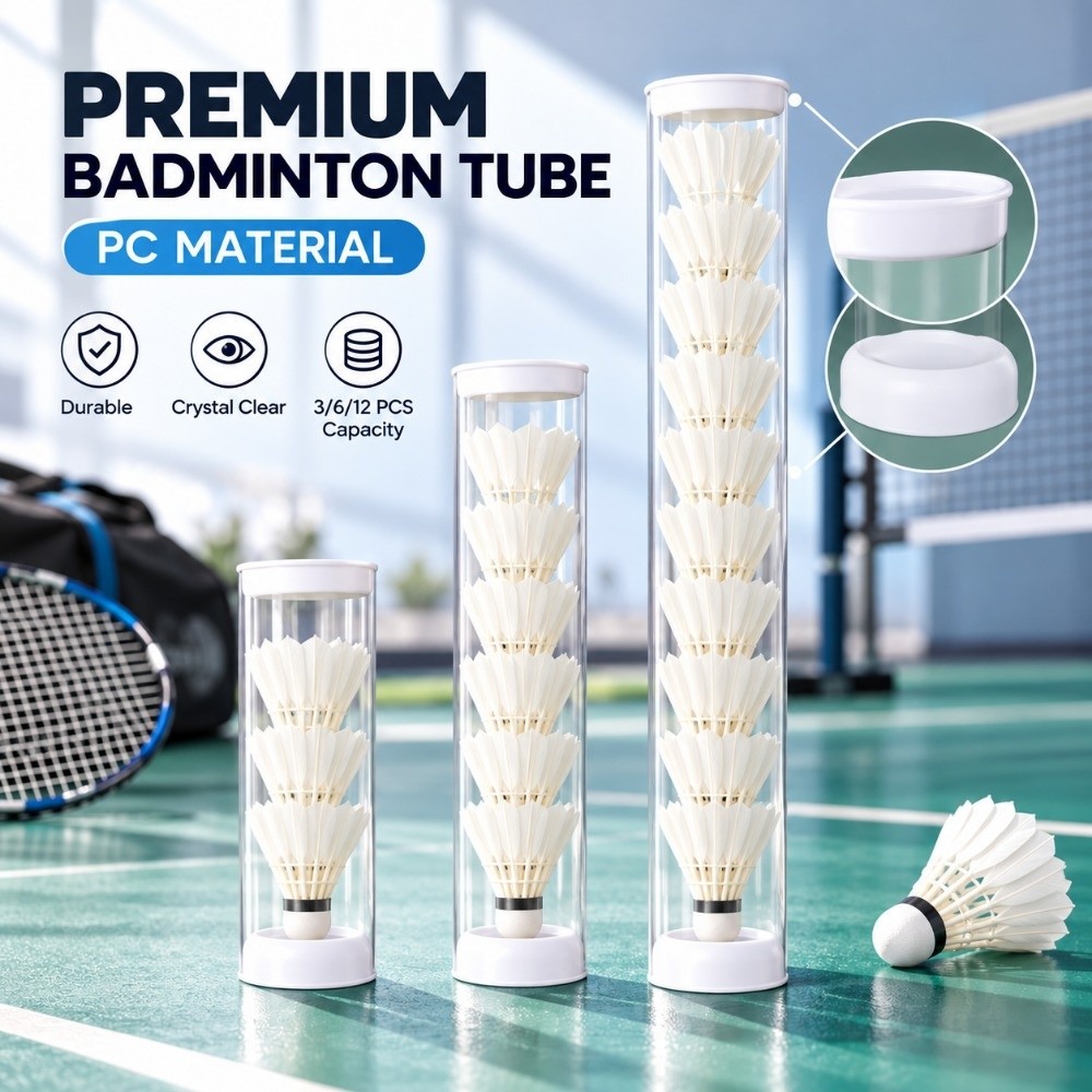 Badminton Shuttlecock - Şeffaf, Hafif Akrilik Badminton Topu Tutucu,
